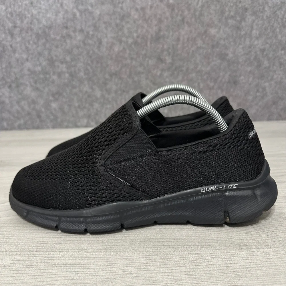 Skechers Mens Equalizer Double Play Slip On Loafers Black Mesh 51509‎ BBK Size 8